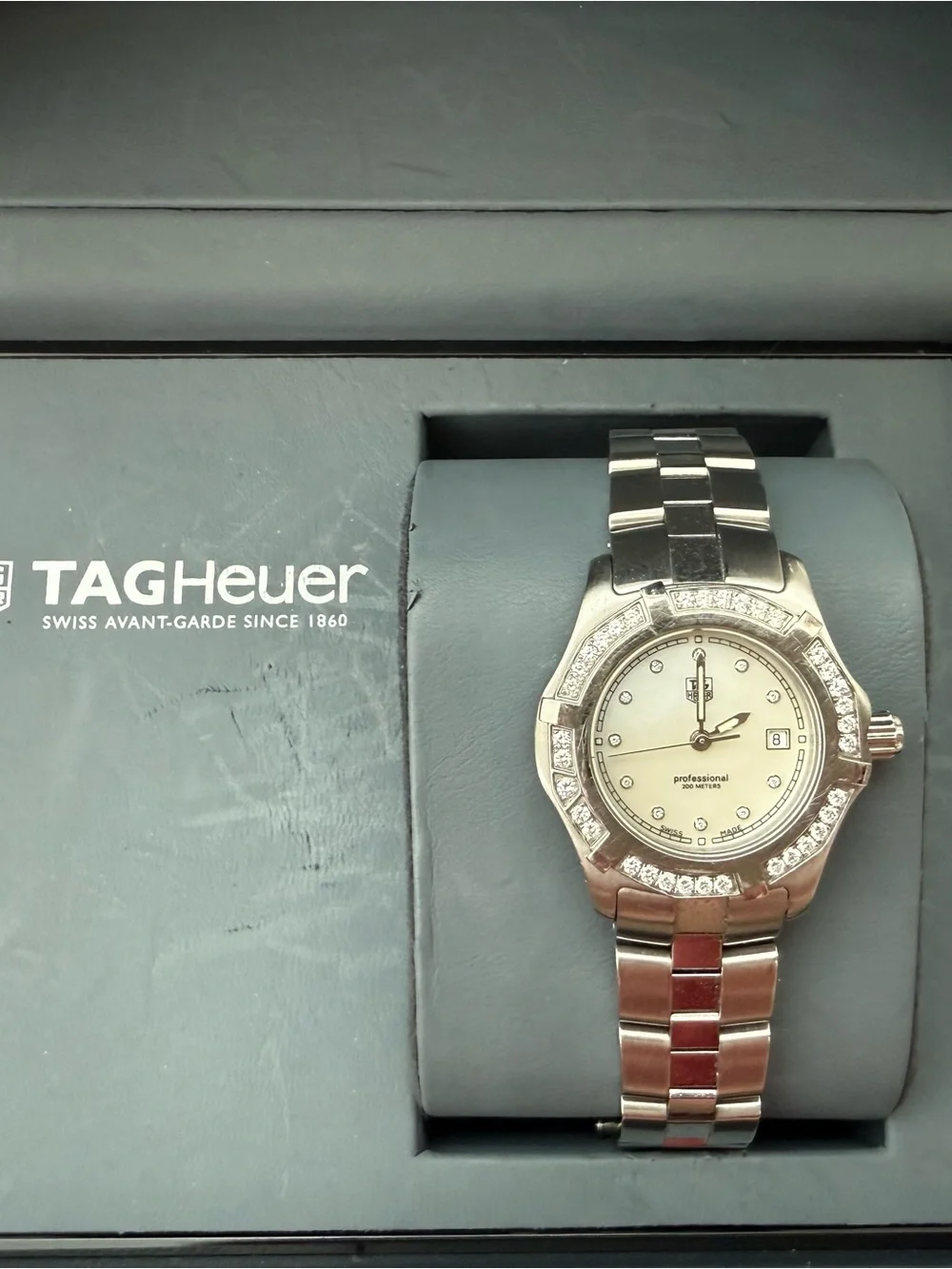 Tag Heuer Women's Aquaracer Diamond White Mother of Pearl Dial Watch